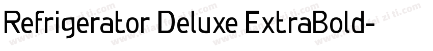 Refrigerator Deluxe ExtraBold字体转换